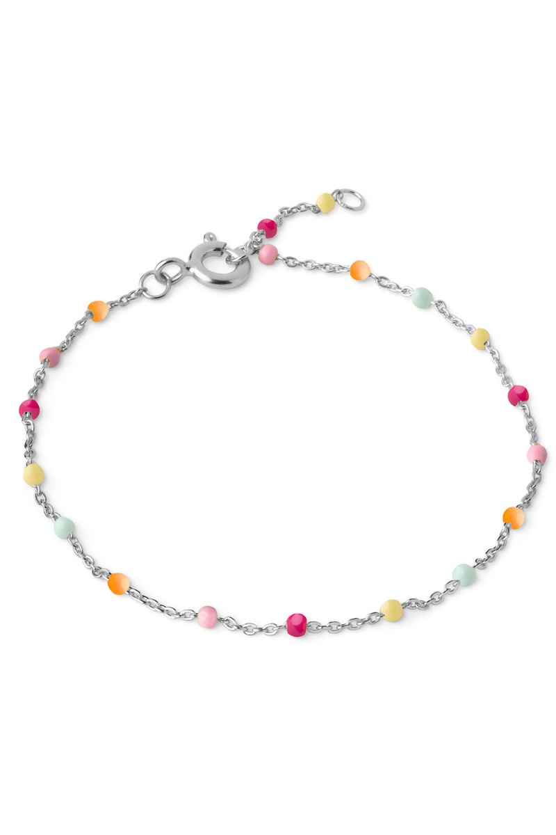 Enamel - Lola Armbånd - Farverig Perleprydelse