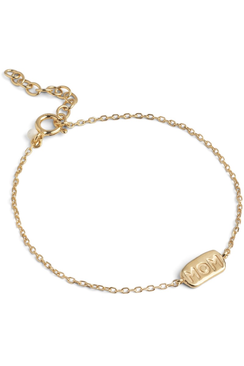 MOM Armbånd i Guld fra Enamel - Perfekt Gave til Mor