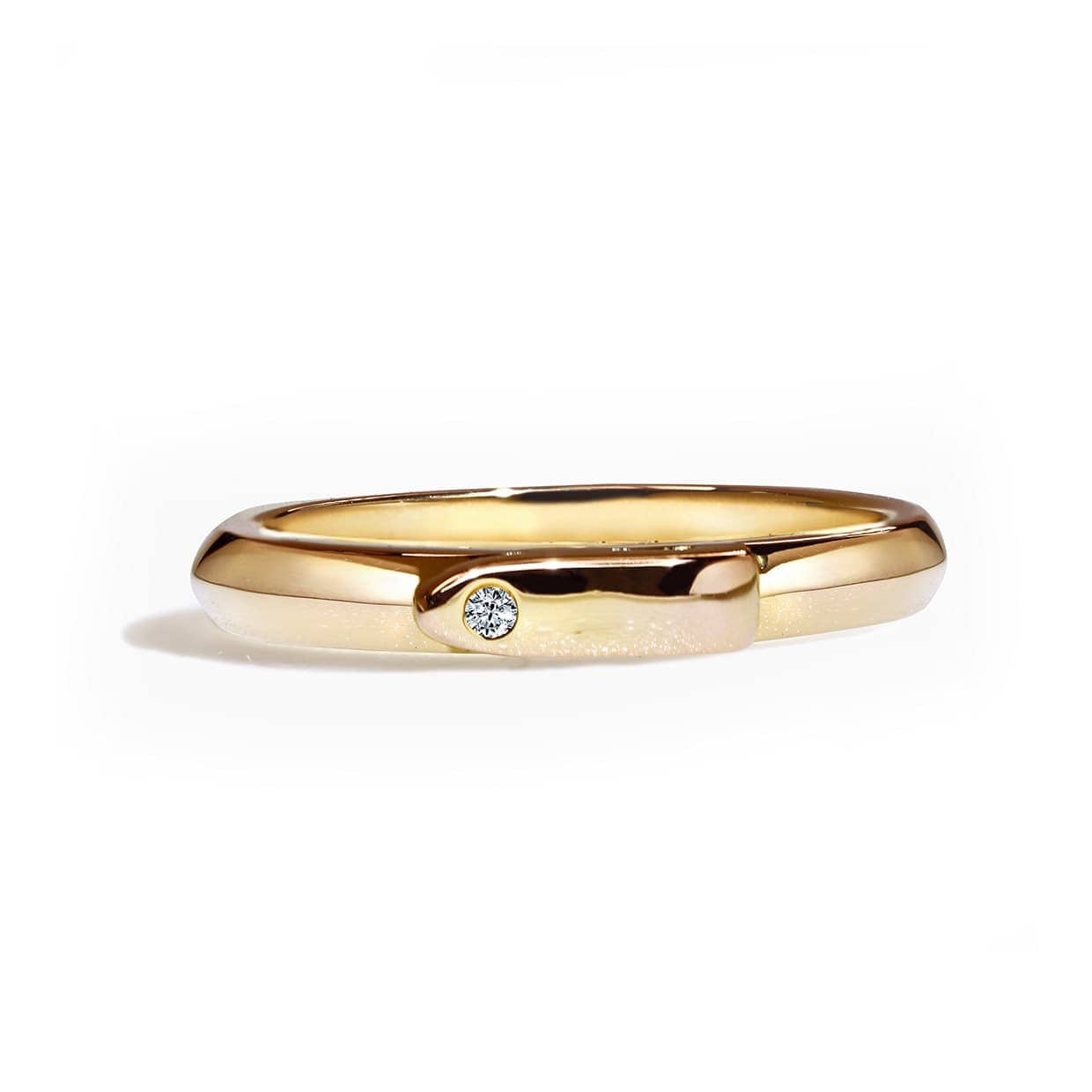 Equestrian Ring i Forgyldt Sølv med Diamant - Gaveidéer