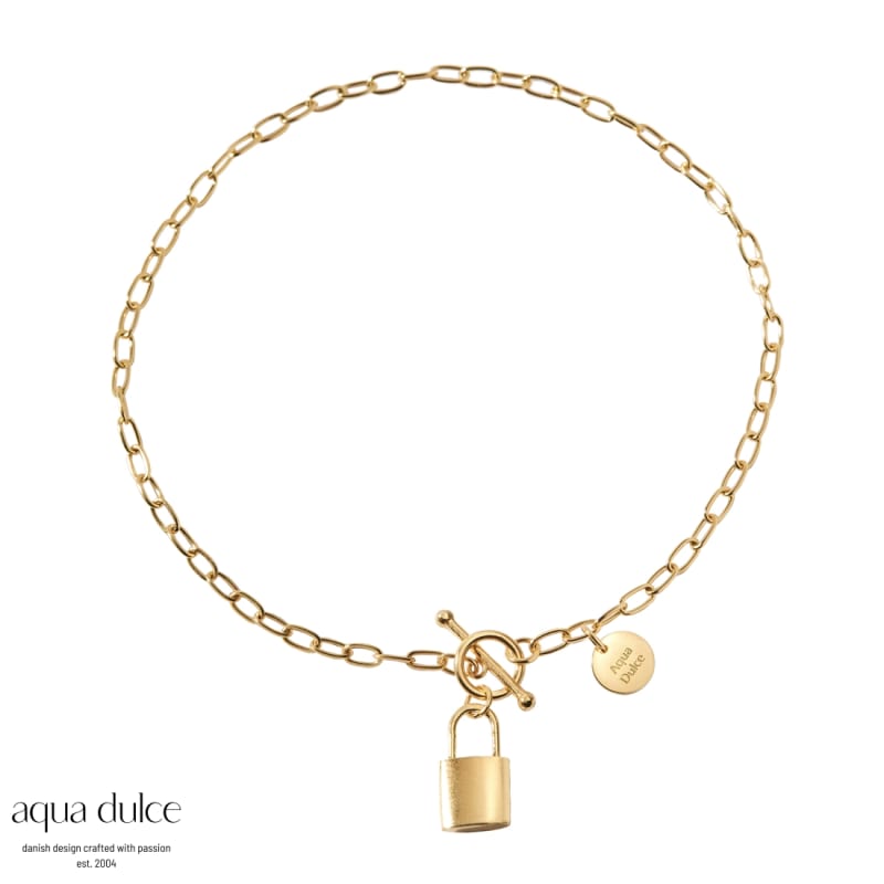 Lock Love Armbånd i 925 forgyldt sølv - Udsalg!