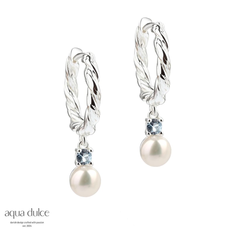Curly Sky Hoop Big øreringe i sølv – Nikkelfri elegance