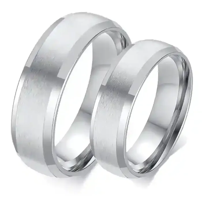 Evig Stål Forlovelsesring - Elegant Vielsesring 6 mm
