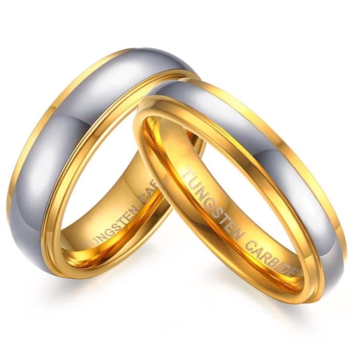 Forlovelsesring i Tungsten Carbide med Glans