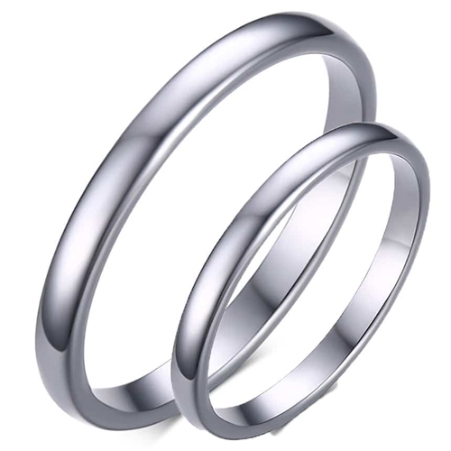 Tynd Tungsten Ring - Højpoleret og Ridsefri