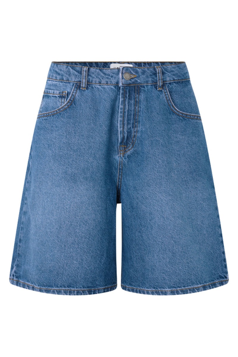 Global Funk - Talina-g Shorts - Vintage Blå Denim Tilbud