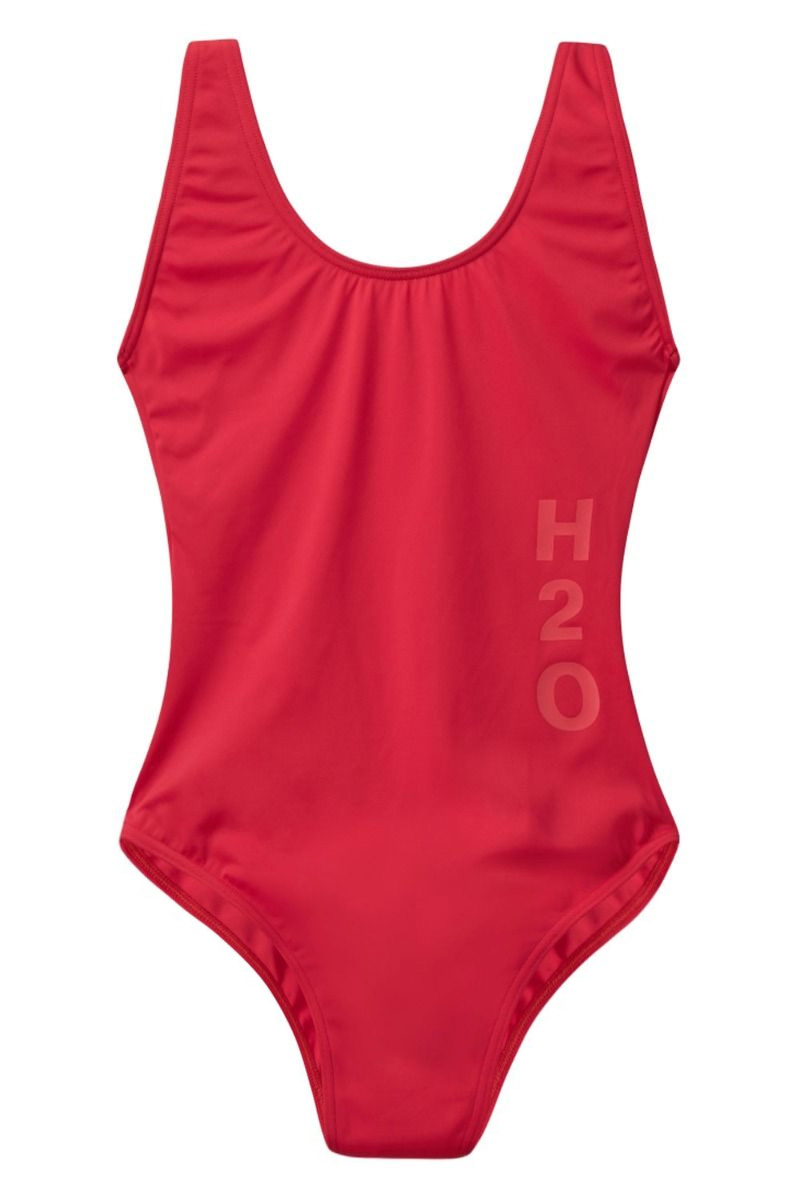H2O Tornø Logo Badedragt - Rød Sporty Stil