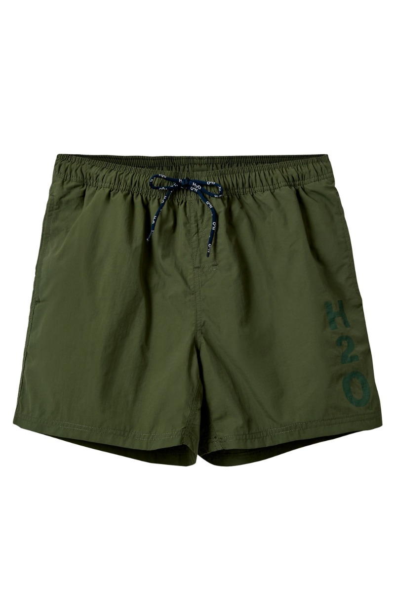 H2O - Leisure Logo Badshorts - Army Farve på Udsalg