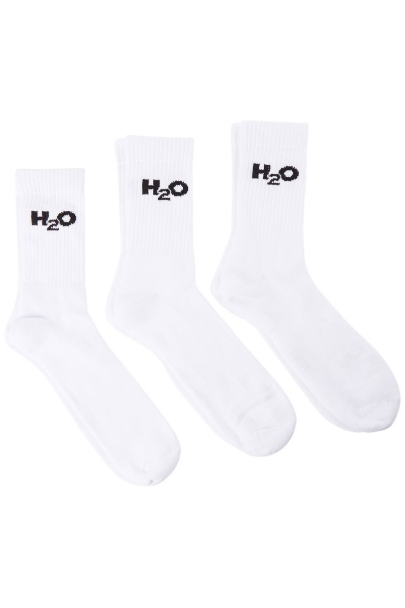 H2O Strømper - 3-pak - Hvide Tennissokker