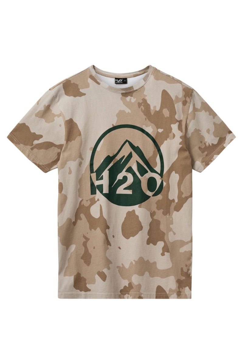 H2O T-shirt - Lolland Tee - Eget Camou - Unisex Stil!
