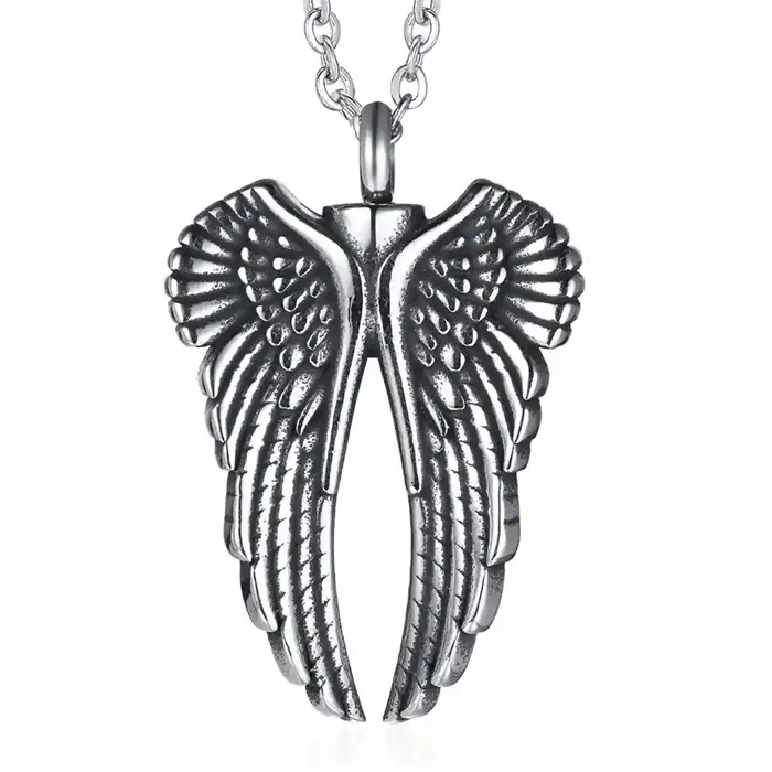Vokse Vinger Halssmykke i Rustfrit Stål til Mænd