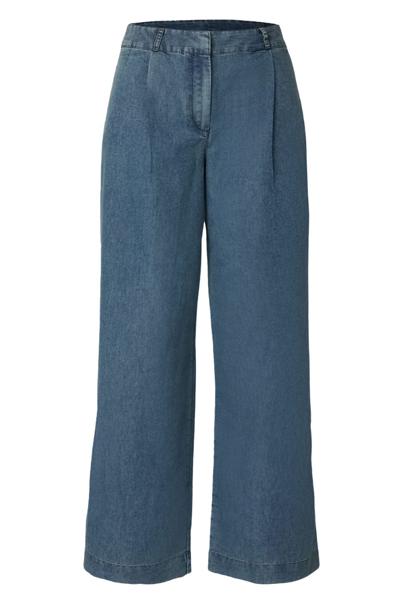 Jdy Trixie Mw Wide Chambray Bukser - Denim i Blå