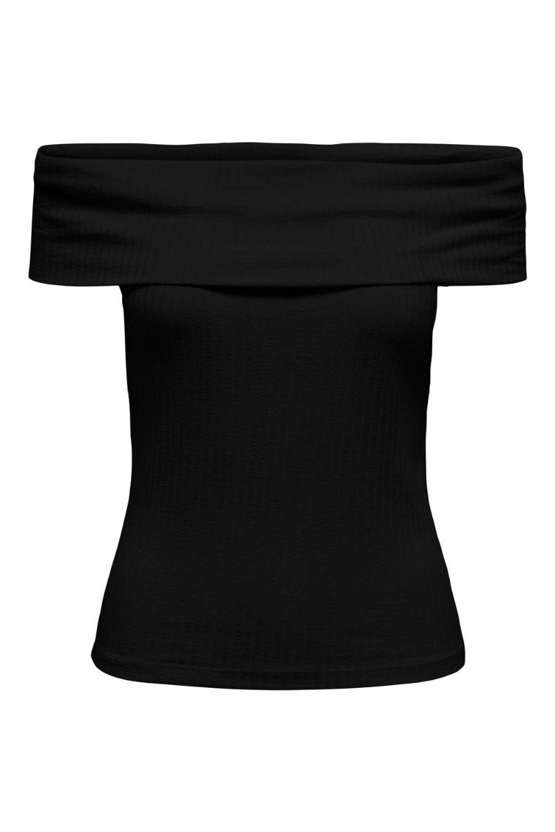 Jdy - Off Shoulder Top - Fransiska i Sort - Halloween Tilbud