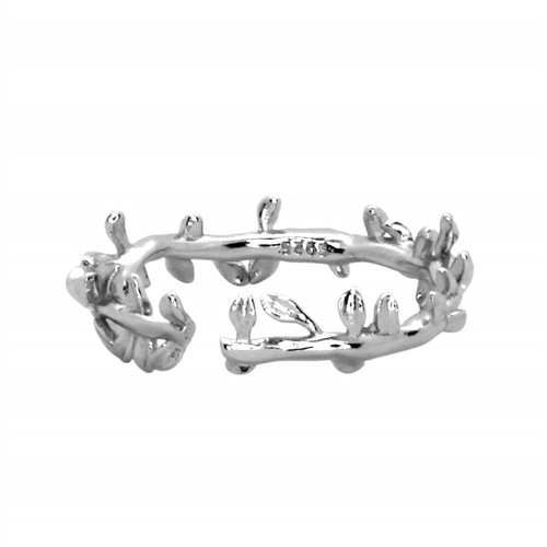 Anatis Sterling Sølv Ring med Tornlook - Justerbar Ring