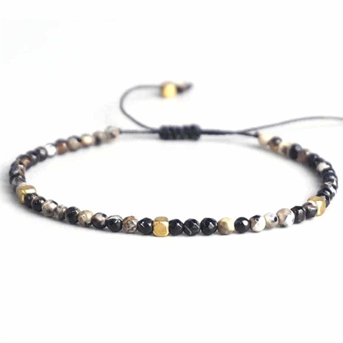 3mm Perlearmbånd med Naturperler - Fantastisk Tilbud!