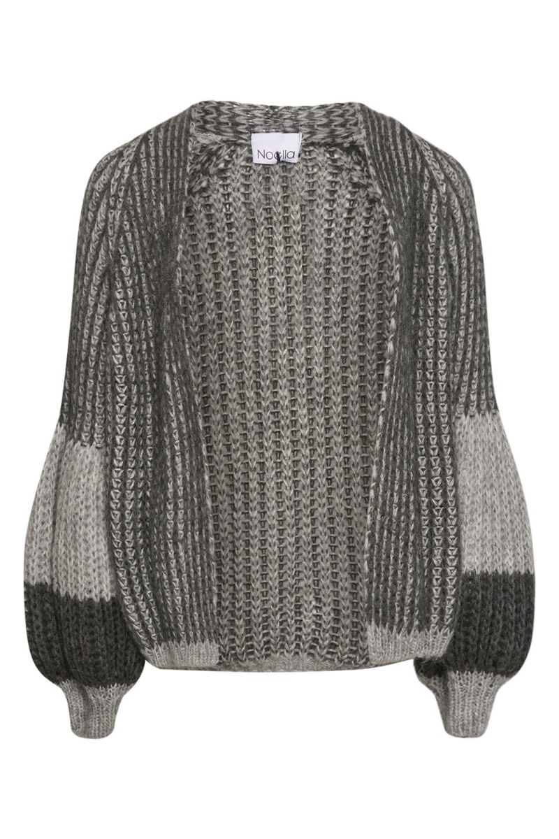 Noella - Liana Strik Cardigan - Grå Melange Mix