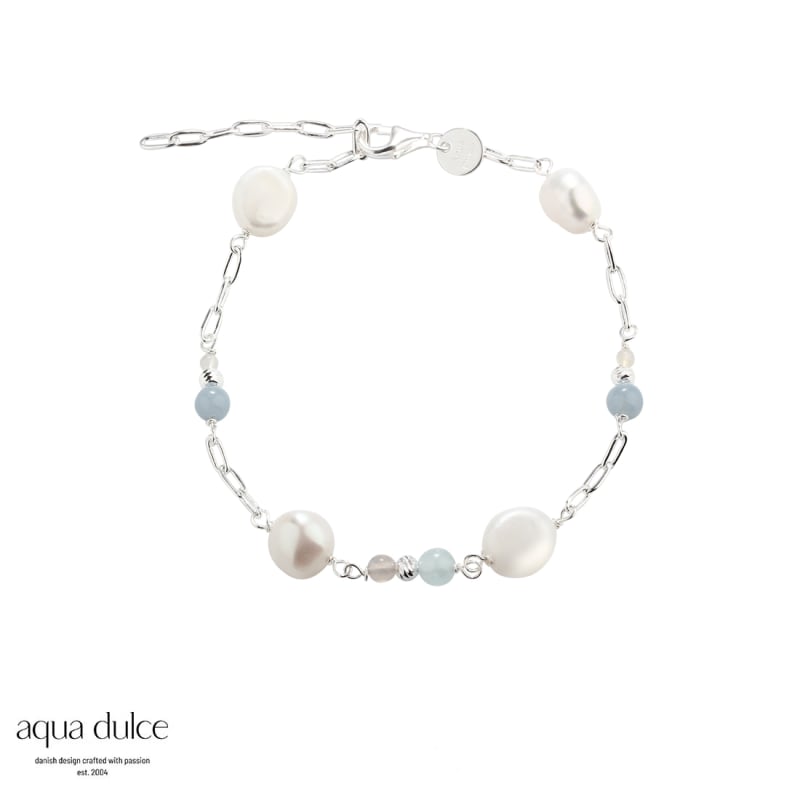 Armbånd i 925 Sterling Sølv - Sky Blue Design