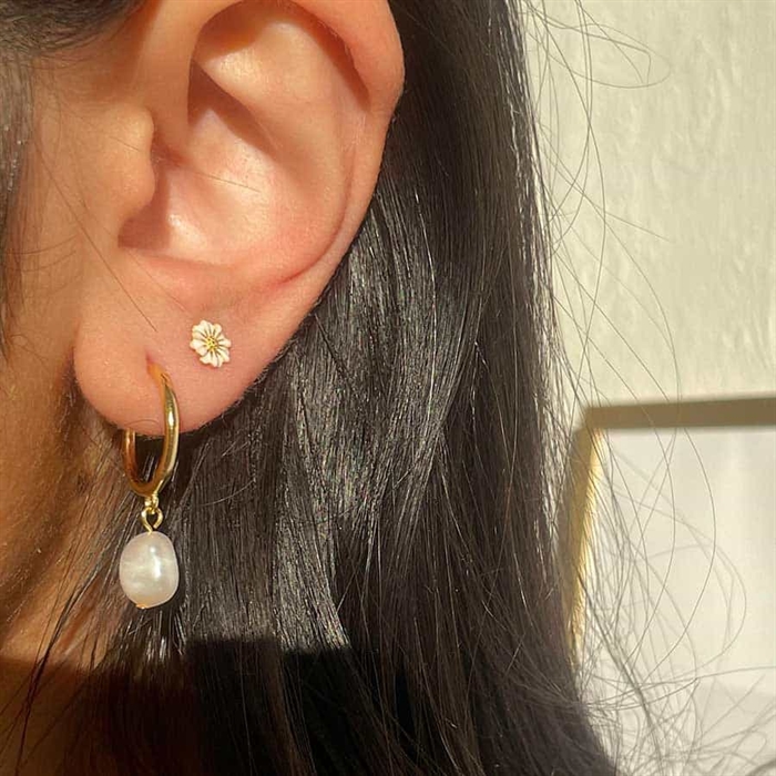 Blomst Ørestik i Sterling 925 - Sælges Pr. Stk.