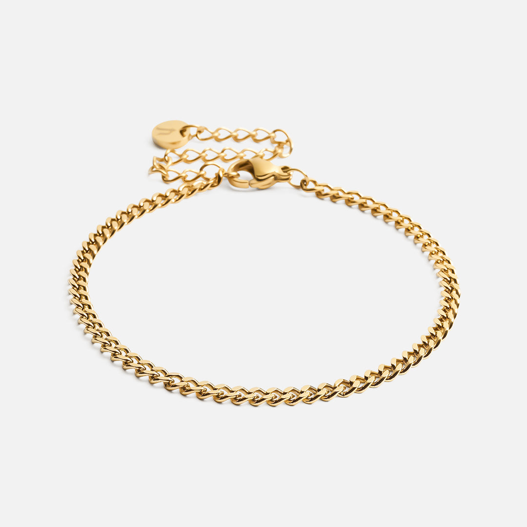 Panser Facet Armbånd 18k Guldbelagt – Elegance til salg!