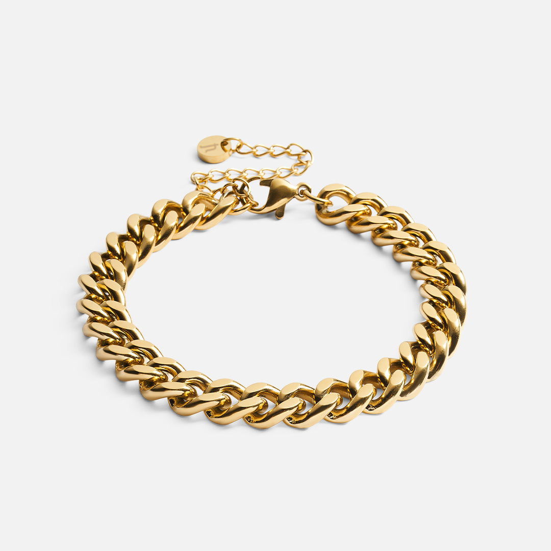 Panser Facet Armbånd 18k Guldbelagt - Elegant Smykke