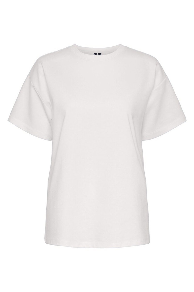 Pieces – Oversize T-shirt - Pc Skylar Ss - Hvid Perle