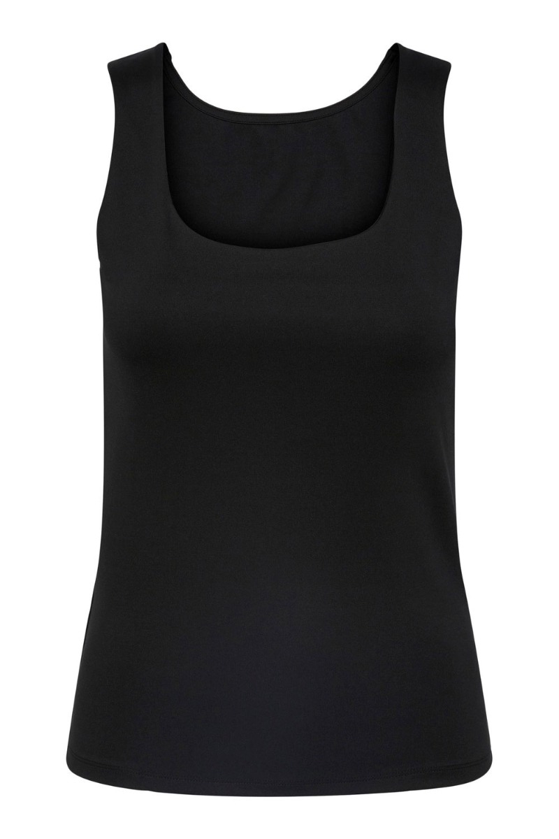 Pieces - Vendbar Top - Pc Neja Sl - Sort Udsalg