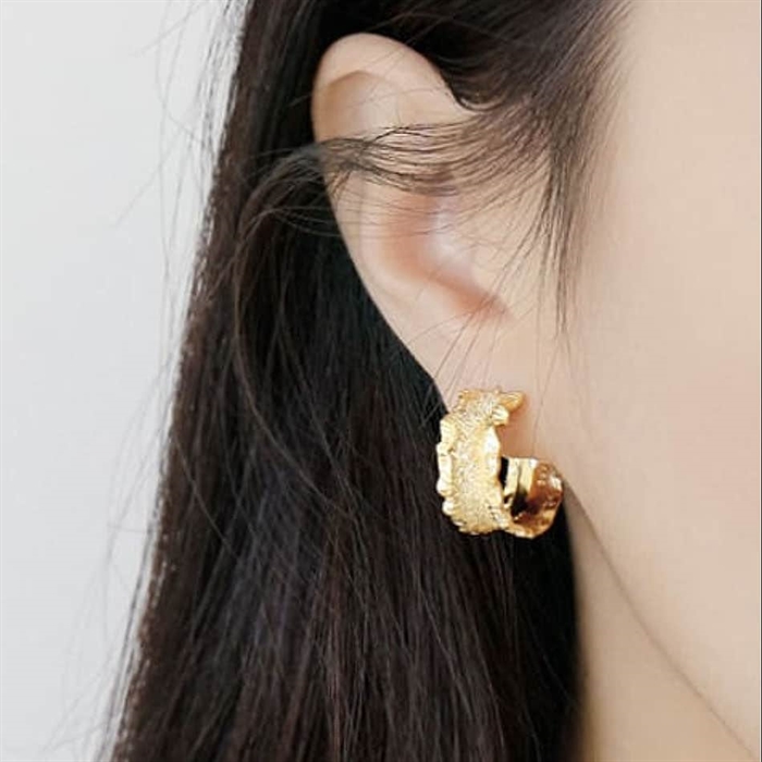 Ear Aeolus ørering i forgyldt 18K sterling sølv