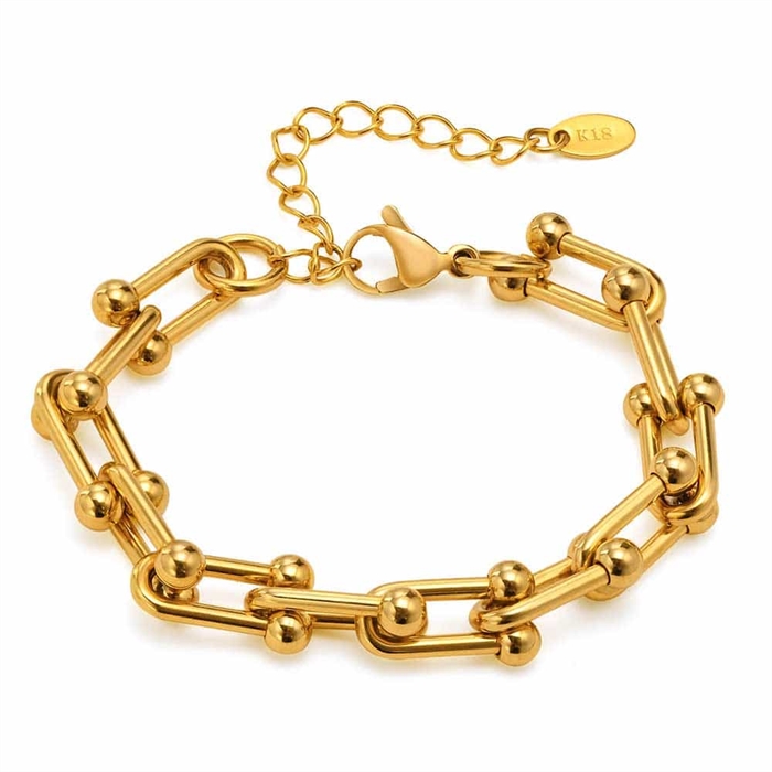 Smukt 14K IP Guldbelagt Armbånd - Begrænset Tilbud!