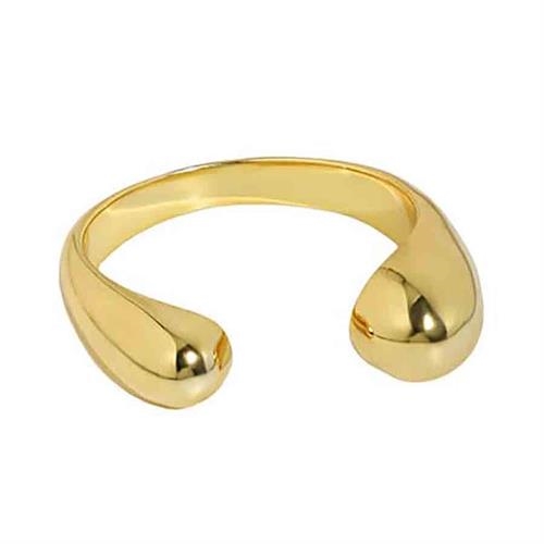 Dråbering i Forgyldt 14K Sterling - Justerbar Ringe