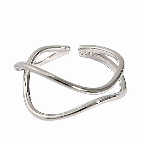 Tynd Linje 925 Sterling Fingerring - Elegant Design