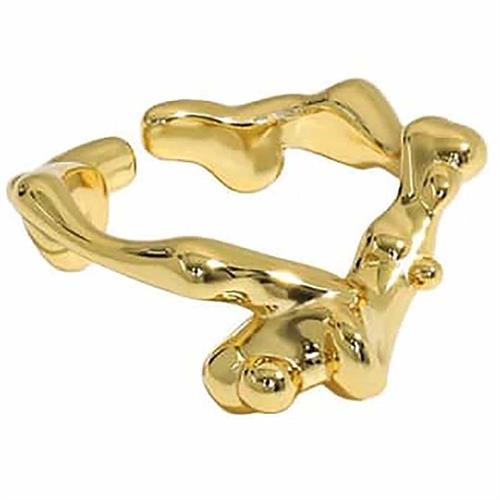 Hera Ring i Guld - Justerbar Sølvring med 14K Belægning