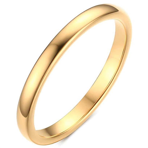 Forgyldt Tungstenring - Hårdfør Elegance til Dit Smykkevalg