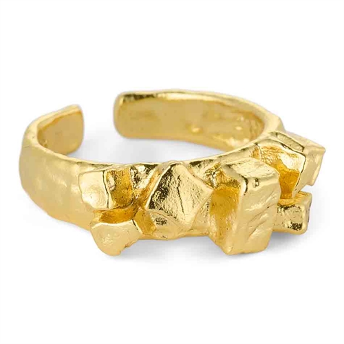Zoe Ring i Forgyldt 14k Sterling - Unikt Design