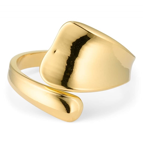 Blade Forgyldt Ring i Ædelstål - Elegance til Dit Outfit