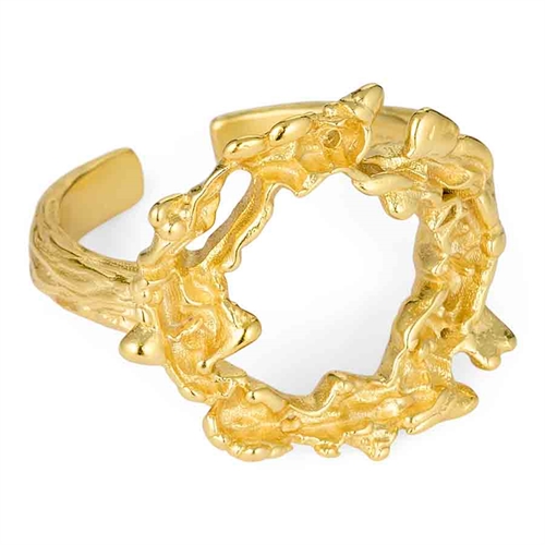Odysseus Ring i Guld - Justerbar Smykke til Enhver Anledning