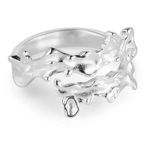 Maia Ring i Sterling Sølv - Justerbar Elegance