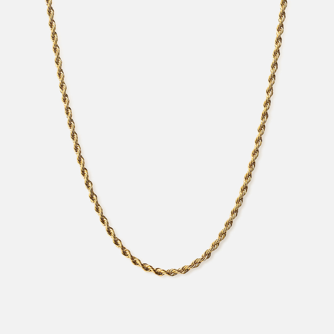 Twisted Rope Halskæde i 18k Guldbelægning - Elegance til Dig