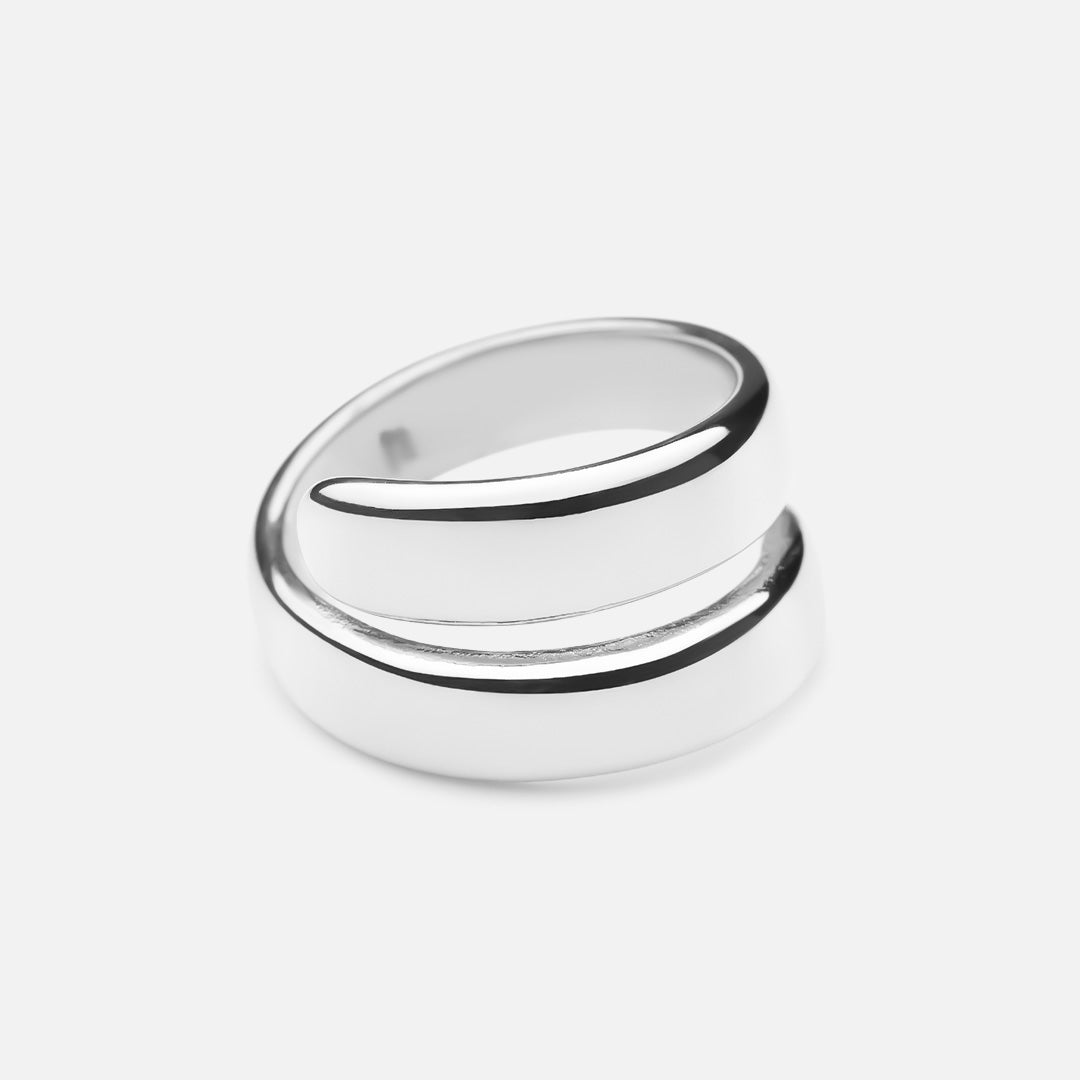 Sølvfarvet Spin Ring - Elegant og Legende Smykke