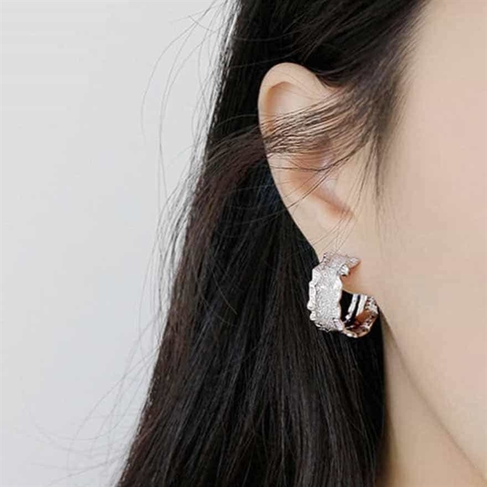 Ørering i 18K sterling sølv - Ear Aeolus, Særlig Tilbud!