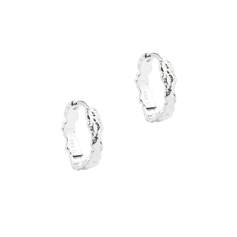 Ny Mila Hoop 15 Mm Sølv Øreringe fra Aqua Dulce