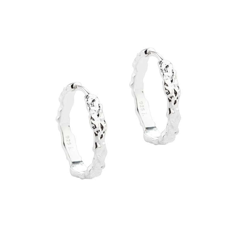 Ny Mila Hoop øreringe 20 mm i Sølv fra Aqua Dulce