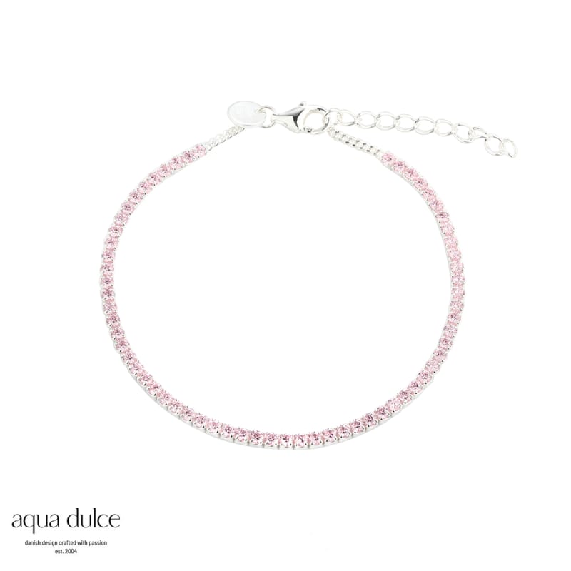 Rose Dagny Tennisarmbånd i Sølv – Nikkelfri Elegance