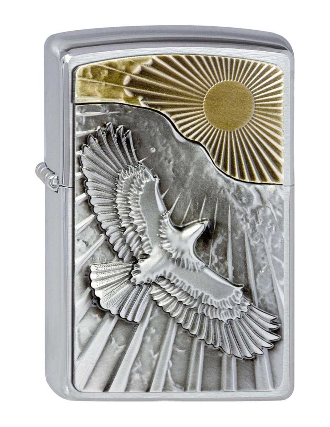 Zippo Lighter med Eagle Sun Fly - Limited Edition