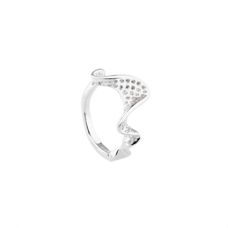 Ring Darling Rhumba 54 med klare zirkonier fra Aqua Dulce