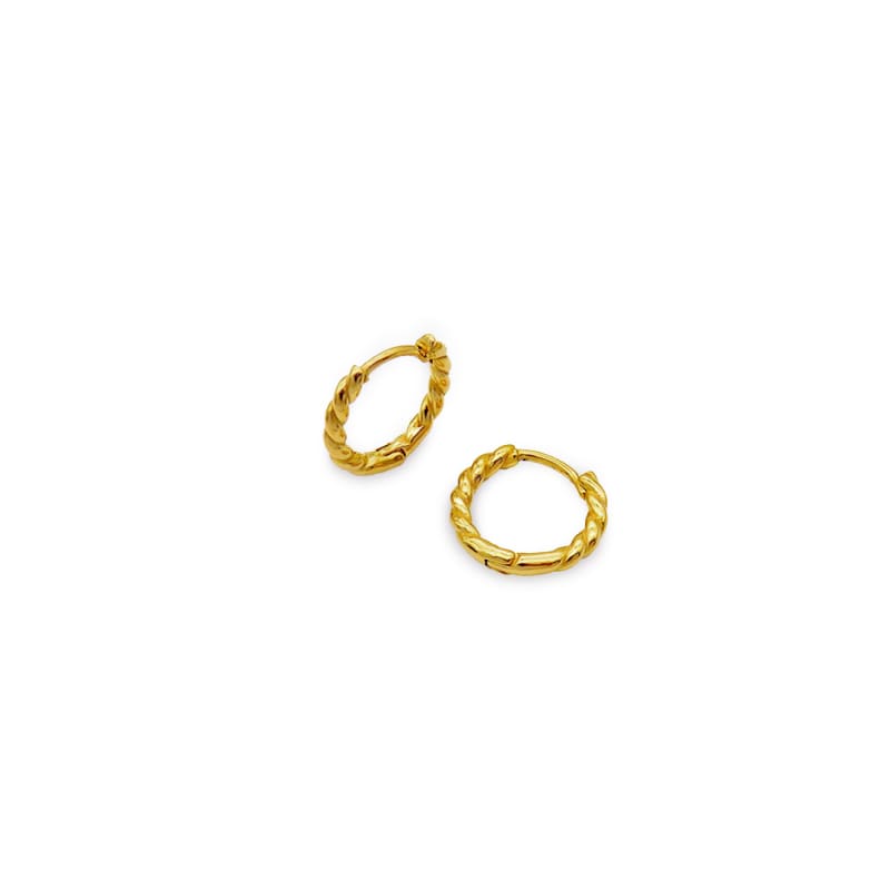 Lucie Hoop 13 mm Øreringe fra Aqua Dulce - Kvalitetssmykke
