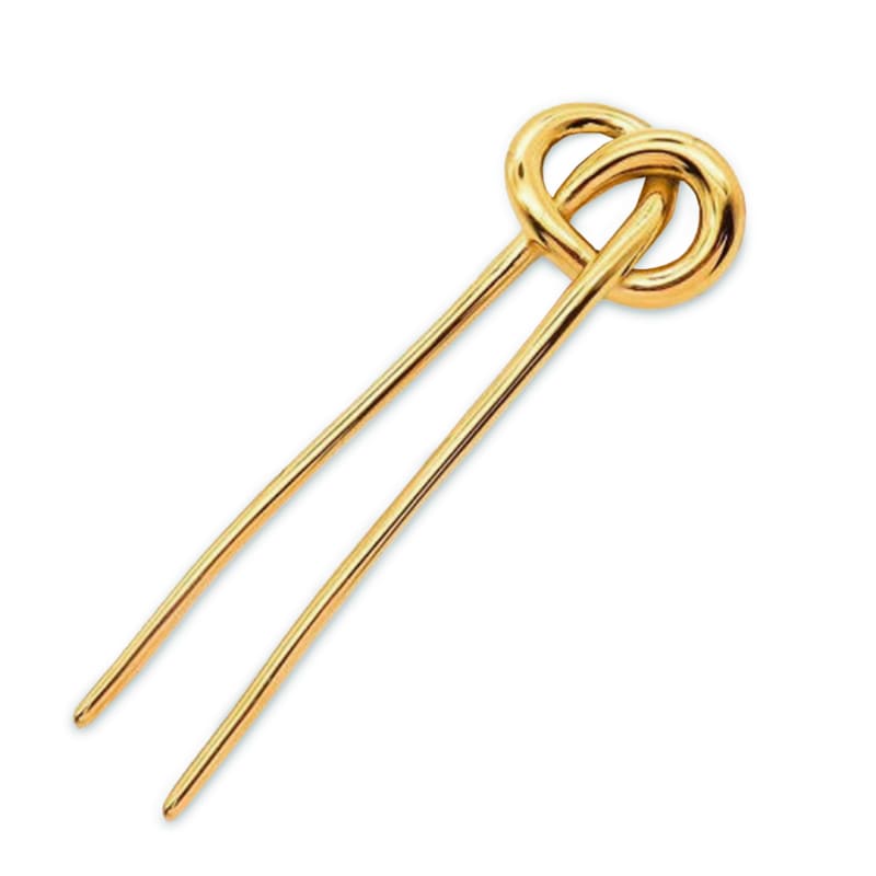 Knot Hair Needle i 18K PVD-belagt rustfrit stål