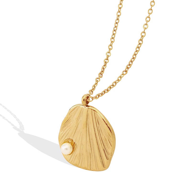 Skalldyrs Halskæde fra Aqua Dulce - Guld 42 + 5 CM