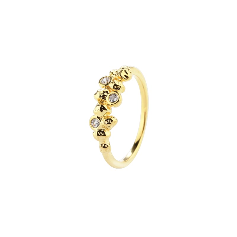 Ring Darling Rock i 925 forgyldt sølv med zirkonia