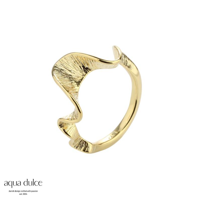 Rhumba Ring - 50 i 14K forgyldt sølv fra Aqua Dulce