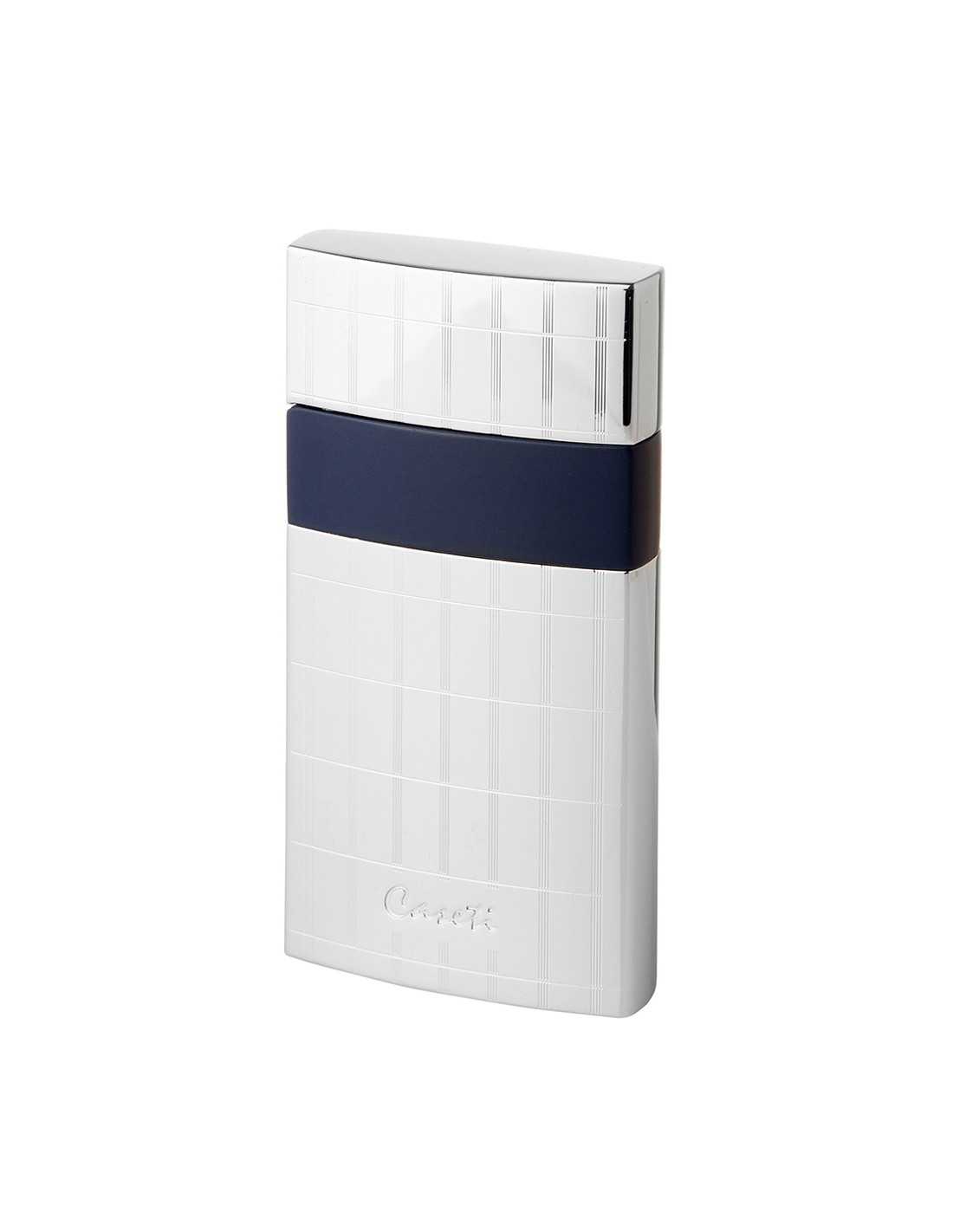Caseti Roma Jet Lighter i Krom og Blå - Stilrent Design