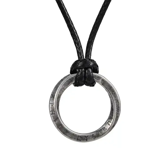 Aurum Circle Oxideret Halssmykke til Mænd - Tidløst Design